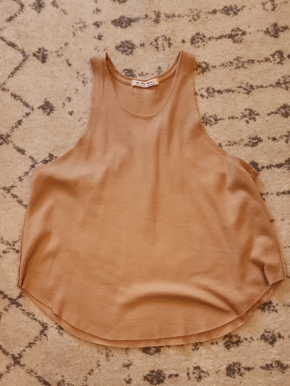 We The Free Ribbed Tank in Camel